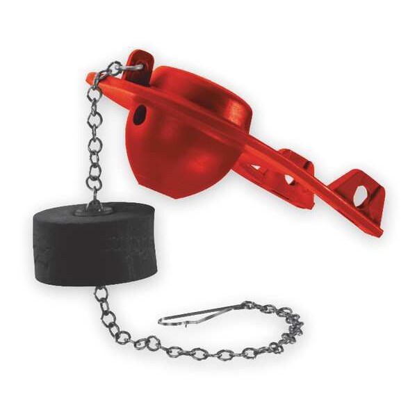 Flapper, Adjustable, Red, Resists Chlorine