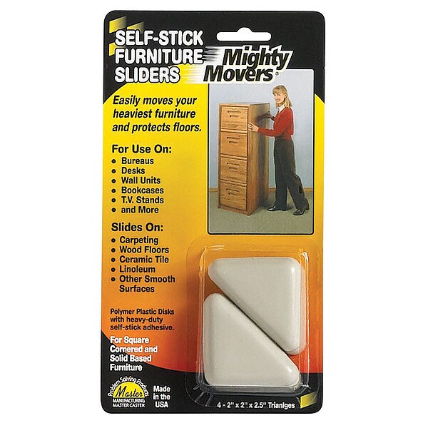 Furniture Glide, SelfStck, Triangle, 2
