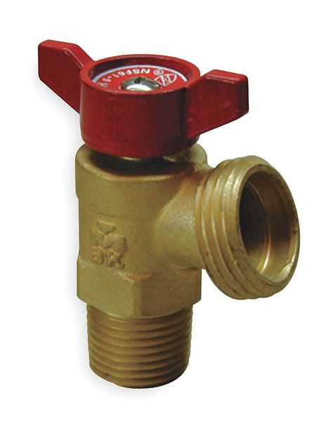 Boiler Drain Valve, Quarter Turn, 1/2 In