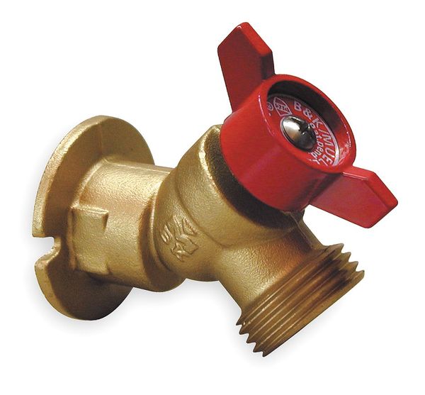 Sillcock, Quarter Turn, Brass, 3/4 In