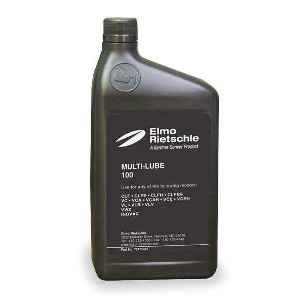 Vacuum Pump Oil, Mineral, 1 Qt, 100 Grade