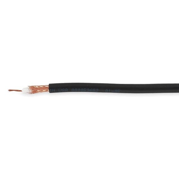 Coaxial Cable, RG5-8, 20 AWG, Black