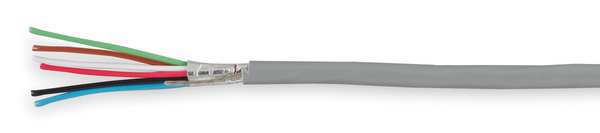 18 AWG 6 Conductor Stranded Multi-Conductor Cable GY