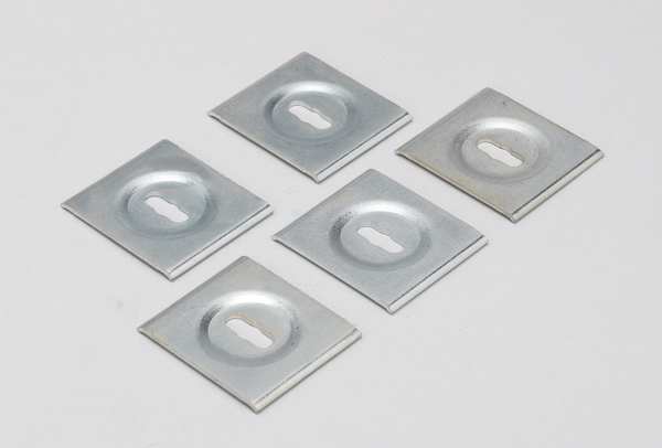 Washer, Square Splice, Electro Zinc, PK25