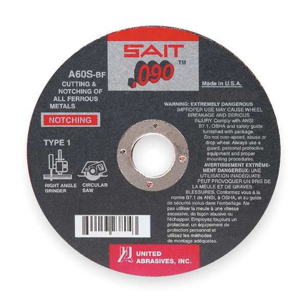 SAIT 23807 A60S General Purpose Cutting & Notching Wheels (Type 1/Type 41) 7