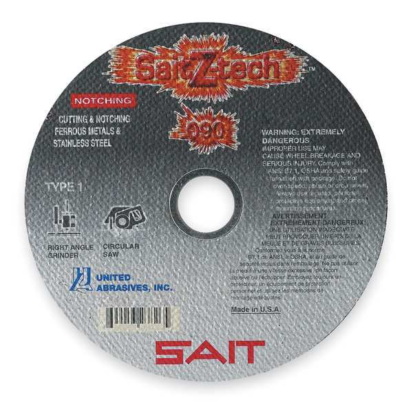 SAIT 23824 Z-Techâ¢ High Performance Cutting & Notching Wheels (Type 1/Type 41) 4-1/2