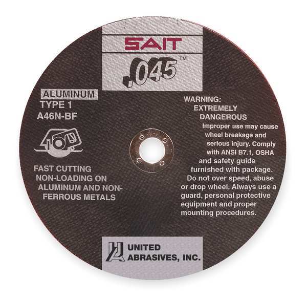 SAIT 23316 A46N  Aluminum Cut-Off Wheels (Type 1/Type 41 Flat) 6
