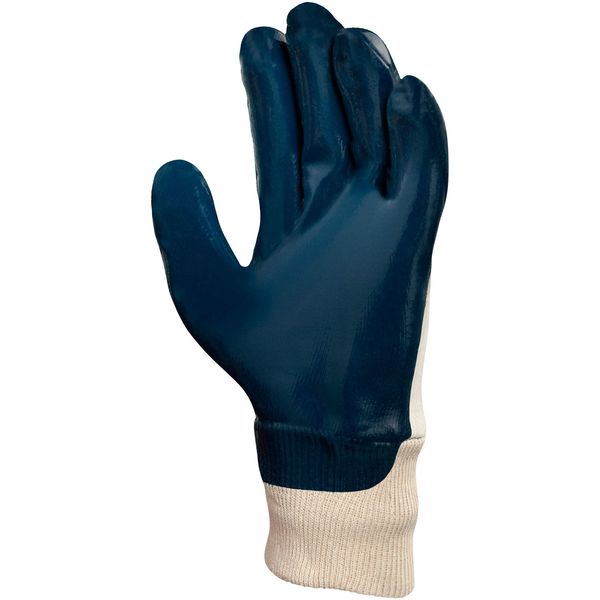 Nitrile Coated Gloves, 3/4 Dip Coverage, Blue, XL, PR