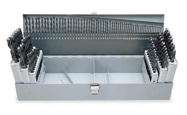 115PC 118Â° General Purpose Jobber Length Drill Set Cle-Line 1899 Oxide HSS 1/16-1/2, A-Z, #1-#60