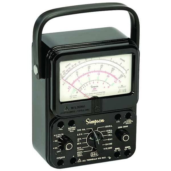 Analog Multimeter, 1000V, 10A, 20M Ohms