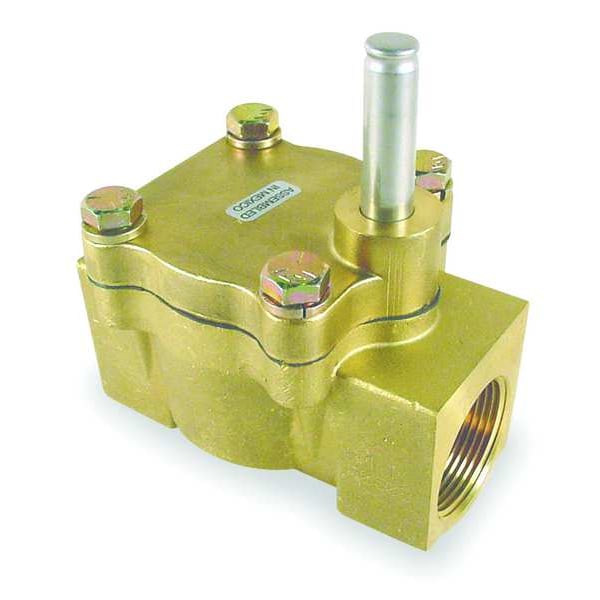 Brass Solenoid Valve Less Coil, Normally Closed, 1 in Pipe Size