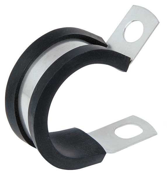 Clamp, 1 1/8 ODx1/2 W, Cushion, PK25