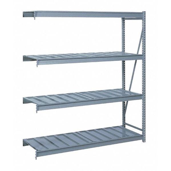 Add-On Bulk Storage Rack, 24 in D, 72 in W, 4 Shelves