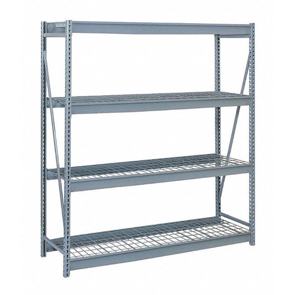 Starter Bulk Storage Rack, 24 in D, 72 in W, 4 Shelves