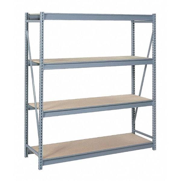 Starter Bulk Storage Rack, 24 in D, 72 in W, 4 Shelves