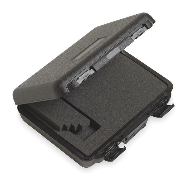 Hard Carrying Case, 4 In. H, 12 In D, Black