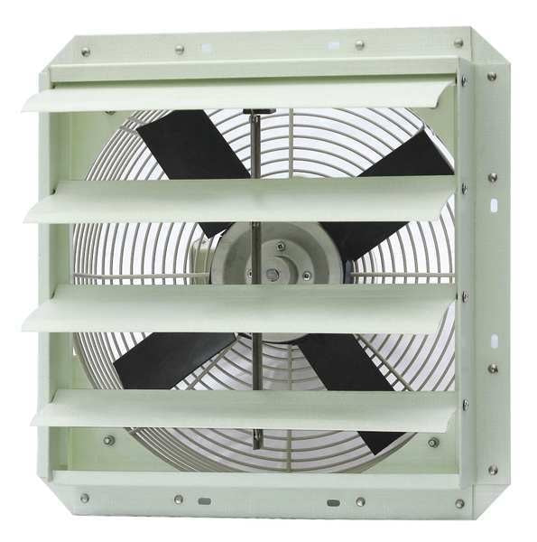 Exhaust Fan, 16 In, 115 V, 2052 CFM