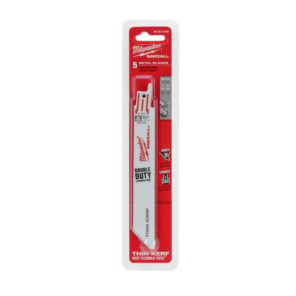 4 in 24 TPI SAWZALL Blades, 5 Pack
