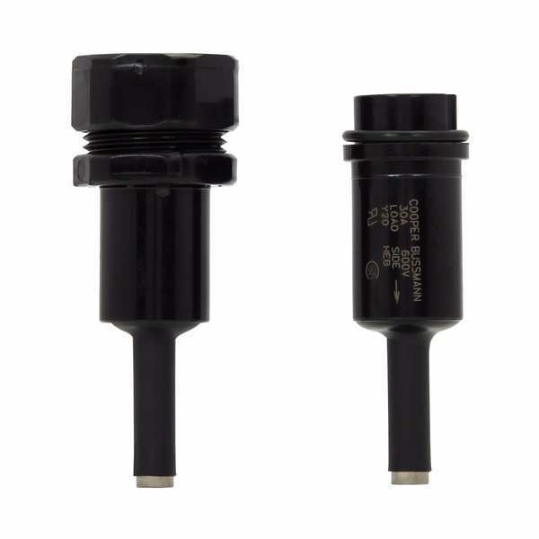 Fuse Holder, In-Line, 600V AC/DC, 0-30 A, 1 Pole, Crimp, Non-Indicating, Non-Breakaway, Midget