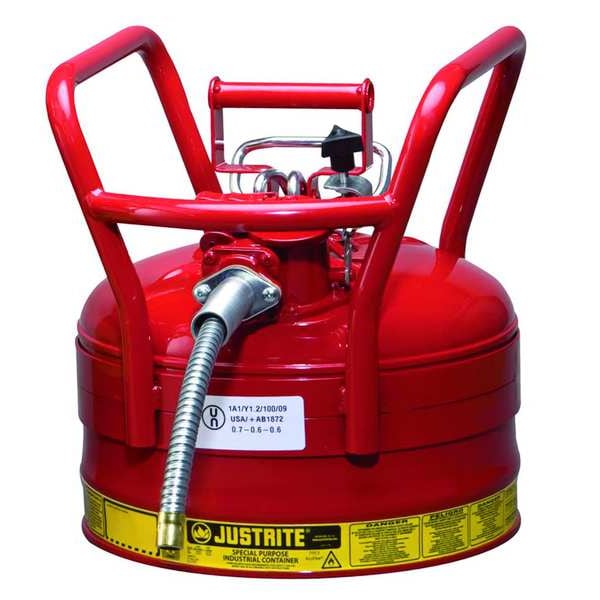 2-1/2 gal. Red Steel Type II DOT Safety Can for Flammables