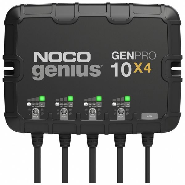 Battery Charger, 40 A Input, 6 ft L Cable