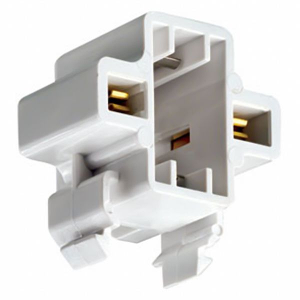 Lampholder, 75 W, White, 2-Pin (G23)