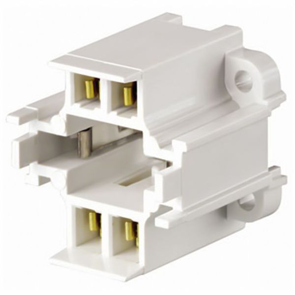 Lampholder, 75 W, White, 4-Pin (G24q-3)