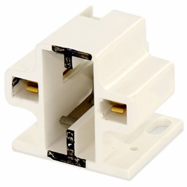 Lampholder, 75 W, White, 2-Pin (GX23)