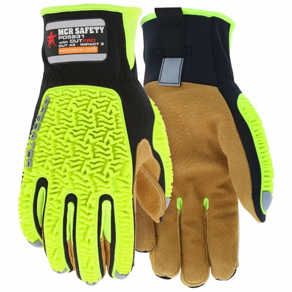 Mechanics Gloves, Cut-Resistant, 2XL, PR