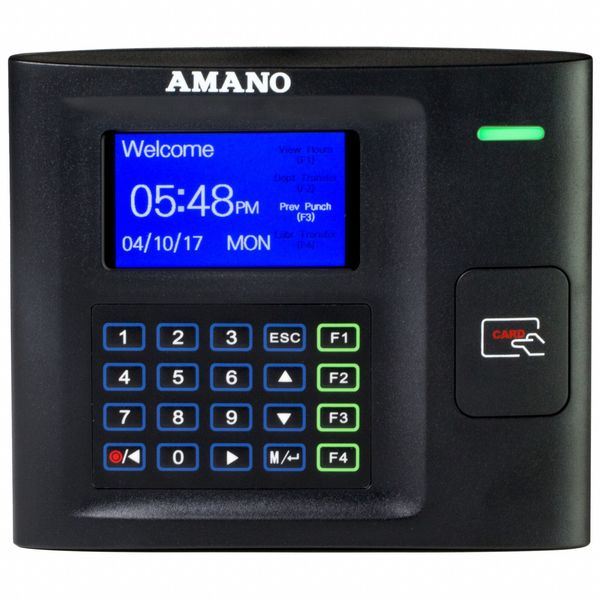 Time Clock, Digital, LCD, 1-3/4