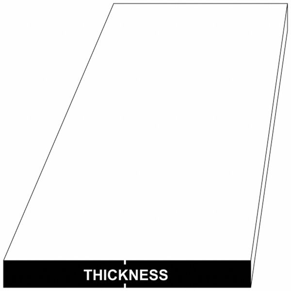Carbon Steel Sheet, 36 in L, 24 in W