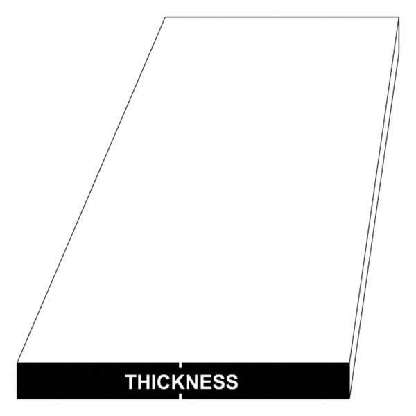 Aluminum Plate 6061, 24 in Overall L