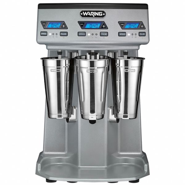 Triple-Spindle Drink Mixer, Gray, 84 oz
