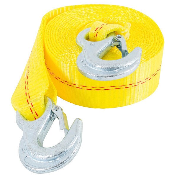 Emergency Tow Strap, 12,000 lb, 15 ft L