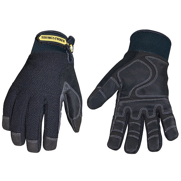 Winter Glove, Warm/Waterproof, Blk, M, PR