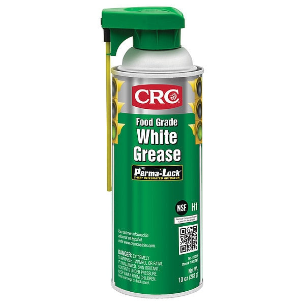 White Grease, H1 Food Grade, NLGI Grade 2, 16 oz Aerosol Can