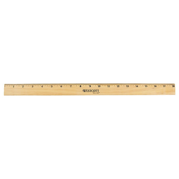 Ruler, Wood, 18 In