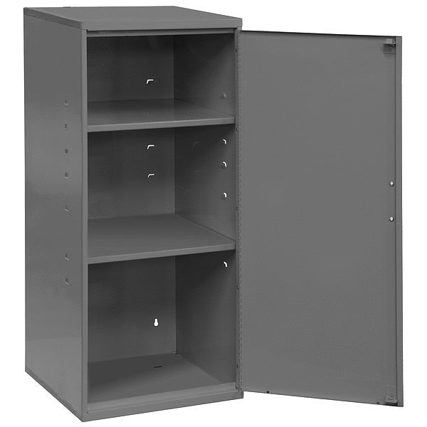 Wall Storage Cabinet, 13 3/4 in W x 12 3/4 in D x 30 in H, 75 lb Load Capacity, 2 Shelves