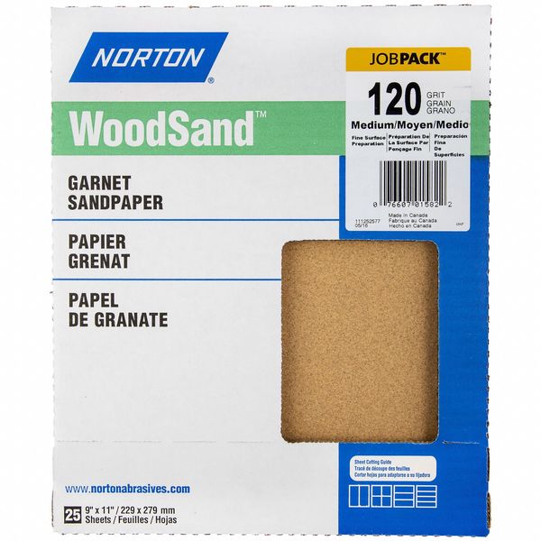 Sandpaper Sheet, Grit 120, 11