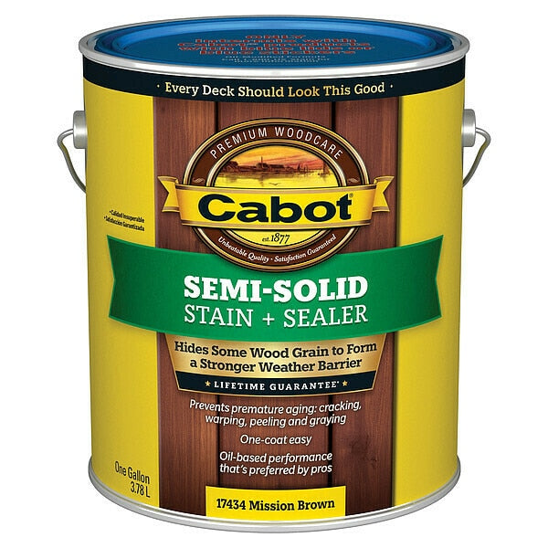 Stain, Mission Brown, Semi-Solid Flat, 1gal