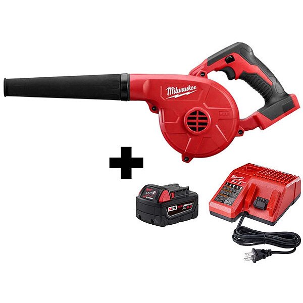 Compact Blower and Battery Kit, 18V, 5.0Ah