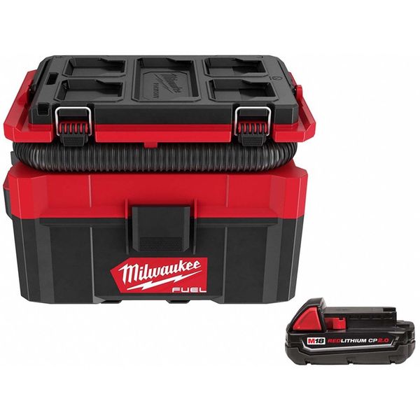 Vacuum and Battery, 2.5 gal Tank Size