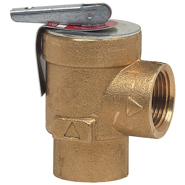 Pressure Safety Relief Valve, Brass, 30psi