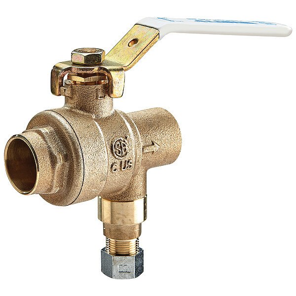 Ball And Relief Valve, Bronze, 125 psi