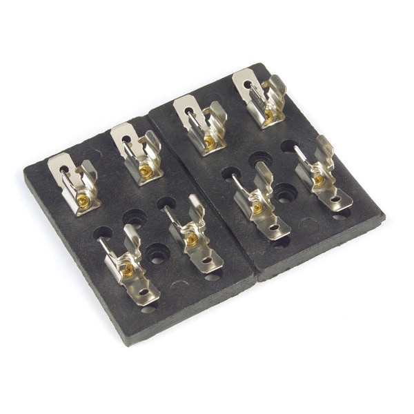 Fuse Block, Glass, 4 Fuse