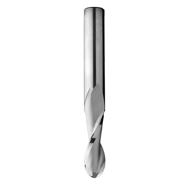 Upcut Ball Nose Spiral Bit, 1/4