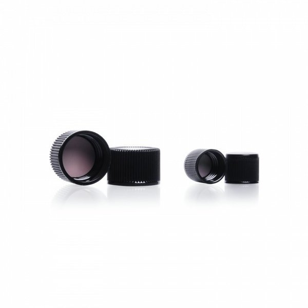 Cap, Black, Round, PK300