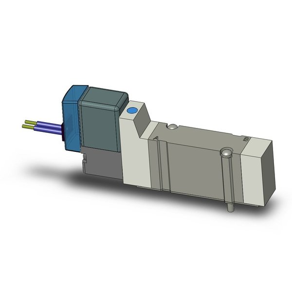Valve, Base Mnt, 5 Port, 2 Position, 24VDC