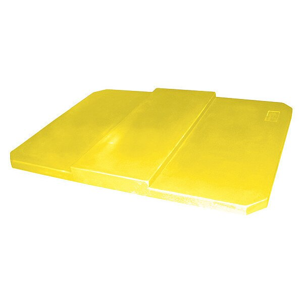 Cube Truck Lid, Ylw, Fits 12-1/2 cu. ft.