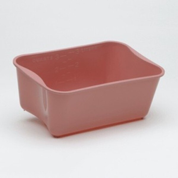 Basin, Wash, Rectangle, 3.5qt., Rose, PK100